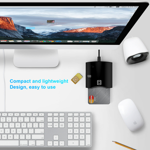 Nhà sản xuất bên ngoài USB thông minh Đầu đọc thẻ Nhà Văn ghi nợ ATM thanh toán Sim chip ID IC Reader - Product Image 5