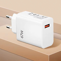 Adaptateur de chargeur mural intelligent USB 5V 3A QC3.0 67W EU/US pour téléphones portables, montres intelligentes, appareils photo, voitures, sortie 2A pliable