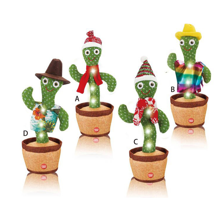 Лидер продаж, танцующий кактус, пение и танцующий саксофон, кактус, игрушки, мягкие плюшевые электрические игрушки