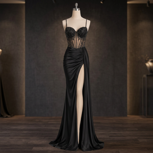 Fashion Luxury <b>Maternity</b> Floor-Length Sleeveless <b>Evening</b> <b>Gown</b> with Premium Imported Fabric for Cocktail Parties & Celebrations - Product Image 3