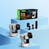 Projecteur intelligent Android 9 HT26, prise en charge 2K, luminosité élevée 200 ANSI, WiFi6 portable, batterie intégrée, haut-parleurs, cinéma à domicile et extérieur