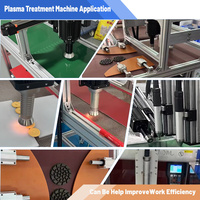 Mega tasses thermiques et bouteilles en plastique machine de traitement de surface au plasma de peinture UV avec plusieurs buses processeur plasma