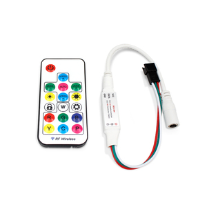 Fabbrica diretta 5V 24V full color spi <span class=keywords><strong>mini</strong></span> rf 17key telecomando led pixel Light <span class=keywords><strong>controller</strong></span> per WS2811WS2812B WS2813 USC1903 - Product Image 3
