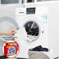 Diskon besar-besaran kertas pencuci penangkap warna lembar Laundry Natural OEM mesin cuci penangkap warna lembar penjebak warna