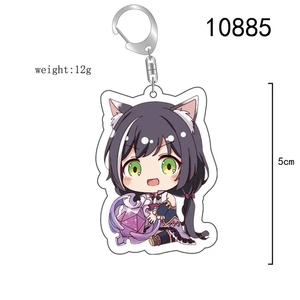 Porte-clés figurine de personnage d'<span class=keywords><strong>anime</strong></span> Princess Connect Re Dive, PCR Kokkoro Karyl Pecorine, porte-clés en acrylique, pendentif pour sac, cadeau - Product Image 4