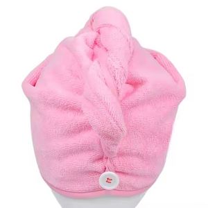 Serviette de cheveux en microfibre à séchage rapide, turban, bonnet de séchage pour cheveux, vente en gros, logo personnalisé accepté, directement de l'usine chinoise - Product Image 4