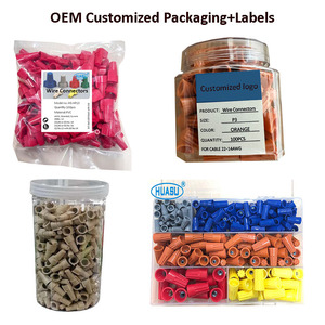 Ul 94v-2 chứng nhận P6 Đỏ 22-8awg marret dây Twist Nuts điện nối cho an toàn hệ thống dây điện - Product Image 2