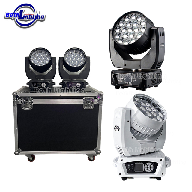 BOTHLIGHTING Mac Aura 19x15W RGBW 4in1 LED Beam Zoom Wash Moving Head Sharpy Stage Light