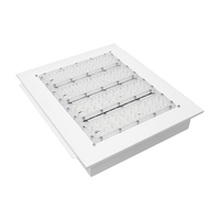 Lumière LED de Plafond à Montage en Surface IP65 120W pour Intérieur, Corps en Aluminium, 3000-6500K CRI70, Dimmable, Éclairage pour Stations-Service et Entrepôts