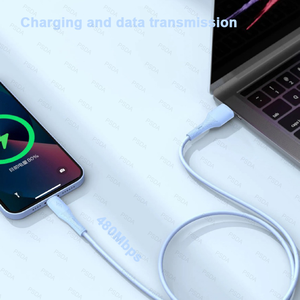 Cable USB tipo C de carga rápida de silicona líquida PD60W 1M Cable tipo C suave y duradero Universal para IPhone 16 Samsung <span class=keywords><strong>Google</strong></span> <span class=keywords><strong>Pixel</strong></span> - Product Image 3