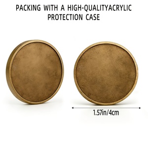 Pièce commémorative de la mission lunaire Artemis II 2026 – Premier <span class=keywords><strong>voyage</strong></span> d'expédition depuis 1972 – Souvenir artistique – Détails du motif – Article de collection - Product Image 4