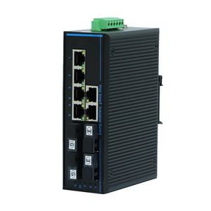 Switch Industrial WEB NMS de Alta Calidad y Bajo Precio, Gigabit, 4 Puertos Ópticos, 6 Puertos Eléctricos SFP, Compatible con Port Mirroring y ERPS - Product Image 1