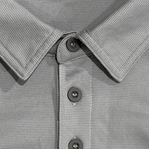 Polo en tricot uni pour homme, manches courtes, respirant, séchage rapide, décontracté, pour le golf, logo personnalisé - Product Image 5