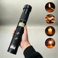 Nouvel allumeur laser portatif 240W, focalisation réglable, portée de 20 m, laser rouge de guidage, répulsif antiparasitaire, outil de dissuasion des animaux