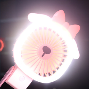Portable Handheld LED Fan With <b>Foldable</b> Design Rechargeable Battery 2W DC Motor Button Control For <b>Desk</b> Or Outdoor Use - Product Image 2