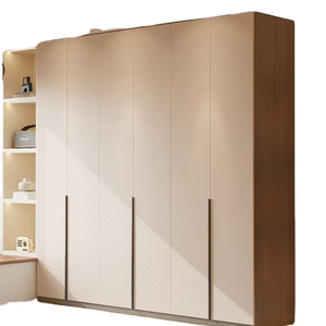 Kustom ramah lingkungan Eropa papan pinus pintu tunggal lemari pakaian kayu sederhana desain Modern untuk rumah kamar tidur mebel berkemah - Product Image 1