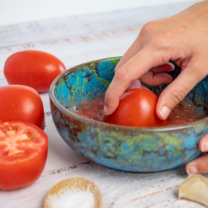 Bát và đĩa sứ men bóng thủ công Tierra Cocida, sản xuất tại Tây Ban Nha, đồ dùng nhà bếp bằng đá, thương hiệu Tây Ban Nha - Product Image 4
