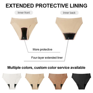 Mutande Mestruali Riutilizzabili OEM ODM, Assorbenti a 4 Strati, <span class=keywords><strong>Taglie</strong></span> dalla XS alla 6XL, Traspiranti e Senza Cuciture per Donne - Product Image 4