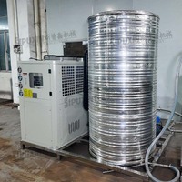 Machine de fabrication de cosmétiques 25L avec émulsifiant à levage, système de pesage PLC et refroidisseur d'eau 10HP