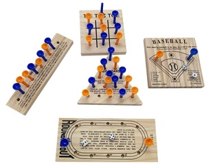 <strong>Wooden</strong> Throwing Dice to Play Baseball Game Pitching <strong>Puzzle</strong> Baseball Game Board - Product Image 2