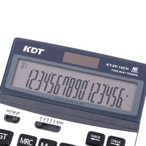 Calculadora de Uso General de Panel Metálico de 16 Dígitos con Doble Alimentación y Pantalla LCD Grande, Ideal para Verificar y Corregir Operaciones Financieras, a un <span class=keywords><strong>Precio</strong></span> Favorable - Product Image 3