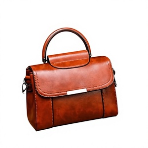 Sac de voyage et de maquillage portable en cuir véritable de marque renommée, écologique, de haute qualité, avec fermeture éclair, style vintage, pour cosmétiques et articles de toilette - Product Image 4