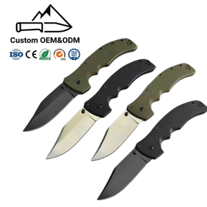 Navaja Plegable Mecánica con Hoja de Acero CTS-XHP, Mango de G10 Verde OD, Herramientas de Supervivencia para Exteriores, OEM - Product Image 1