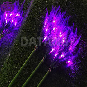 Lámpara Solar LED para Jardín con Certificación RoHS, IP65, Cuadrada, para Césped, Lámpara de Paisaje Color Lavanda, Iluminación Exterior de Simulación - Product Image 2