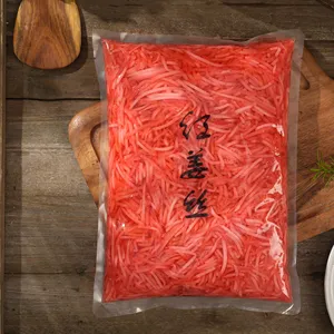 Fabbrica cinese FUWEI Food 1Kg campione gratuito sottaceto sottaceto rosa o rosso Sushi Ginger per Sushi