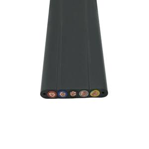 Maßgefertigtes Kransteuerungs-Flachkabel YFFBG & YVFBG Kupferleiter PVC-Isolierung mit Stahldraht Hochfestes Kabel - Product Image 3