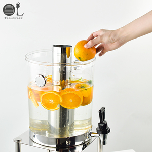 Distributore di bevande Self-Service in acciaio inox 8L distributore di <span class=keywords><strong>acqua</strong></span> fredda e succo di latte per il tè succo di Soda - Product Image 3