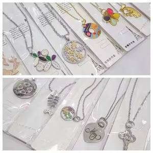 Venta al por mayor de joyería de moda de las mujeres collar de acero inoxidable barato de circón mixto carta collar de animales - Product Image 6