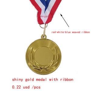 ユニバーサルメダルオリーブブランチサークルストックロットブランクメダル - Product Image 2