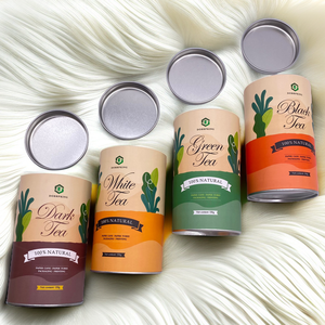 Wholesale Custom 100% Airtight Food Grade Paperboard Incense Tube And Anise Loose Tea Tube Box Packaging