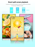 Fábrica de China, quiosco de juego LCD para colgar en la pared con luz alta, máquina de exhibición de publicidad interior, Sistema Informático Android de tamaño personalizado