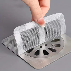 10 pegatinas de filtro de pelo para inodoro, 10*10cm a prueba de insectos y bloqueos - Product Image 4