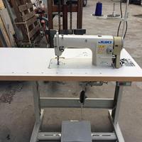 Machine à coudre industrielle manuelle à point noué à aiguille simple avec table pour tissus, usage domestique, nouveau moteur, métal