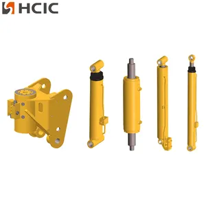 HCICカスタマイズ鋼鋳造業界ヘビーデューティー車両シングルピストンダブルアクション伸縮式油圧シリンダー