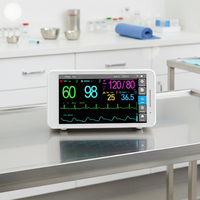 Monitor Tanda Vital Hewan Vericare JM-5 Layar Sentuh 5.5 Inci TEMP SPO2 NIBP ECG PR Portabel untuk Klinik Rumah Sakit Hewan Kecil