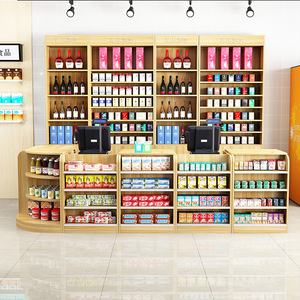 Cửa hàng tiện lợi quầy lễ tân thương mại cho quầy bar nhỏ góc quầy tích hợp thu ngân thuốc lá tủ rượu cho lễ tân - Product Image 2