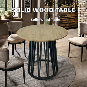 Table à manger en bois massif 4 places au design moderne <span class=keywords><strong>de</strong></span> haute qualité Vente en gros Tavolo Con Doghe Legno pour la cuisine et le restaurant - Product Image 4
