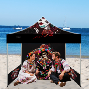 Carpa Plegable Personalizada con Impresión Térmica de Día de Muertos, 3x3M, Estructura de Aleación de Aluminio, Poliéster 300D, Fácil de Instalar, Portátil - Product Image 5
