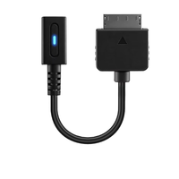 Kabel Pengisi Daya Kecepatan Tinggi PD Type-C Female ke PSPGO Bahan PVC Hitam 10cm Penggunaan Pemain Video Game yang Praktis