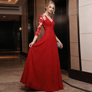 Nouvelle <span class=keywords><strong>Robe</strong></span> de Mariée et de Soirée Élégante en Satin et Dentelle, Coupe A-Line Longue, Taille Naturelle, Collection Été 2026 pour Femme - Product Image 6