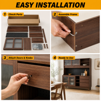 Meubles de rangement modernes haut de gamme de style américain, vente directe d'usine, prix bas, qualité durable, peinture, cadre en bois massif