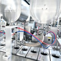 Machine de scellage automatique de couvercles de gobelets à nouilles sur mesure OEM pour le remplissage et le scellage de gobelets/bols en plastique, papier et aluminium dans les usines alimentaires