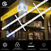Barre lumineuse LED rigide en aluminium Diguang, très vendue, pour boîte lumineuse publicitaire, panneau d'affichage