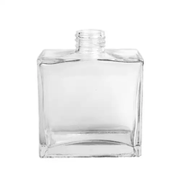 Bouteilles de diffuseur de roseaux en verre carré personnalisées 200 ml/150 ml/100 ml/50 ml avec boîte