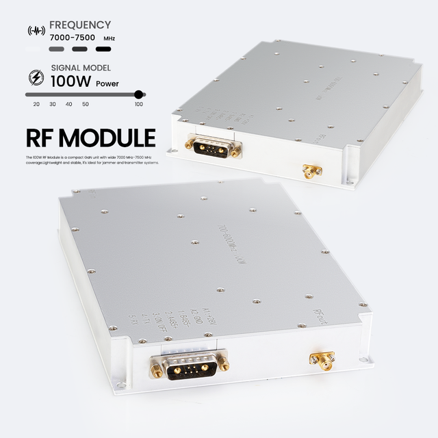 Anti-drone System 100W 2000-6000MHz RF Power Amplifier Module Wideband UAV Defense Anti-FPV Anti-Drone Module Drone-Defense
