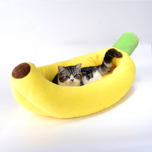 Doux <span class=keywords><strong>Banane</strong></span> Forme Pet Chien Lit Accueil Maison Nid Coussin - Product Image 1